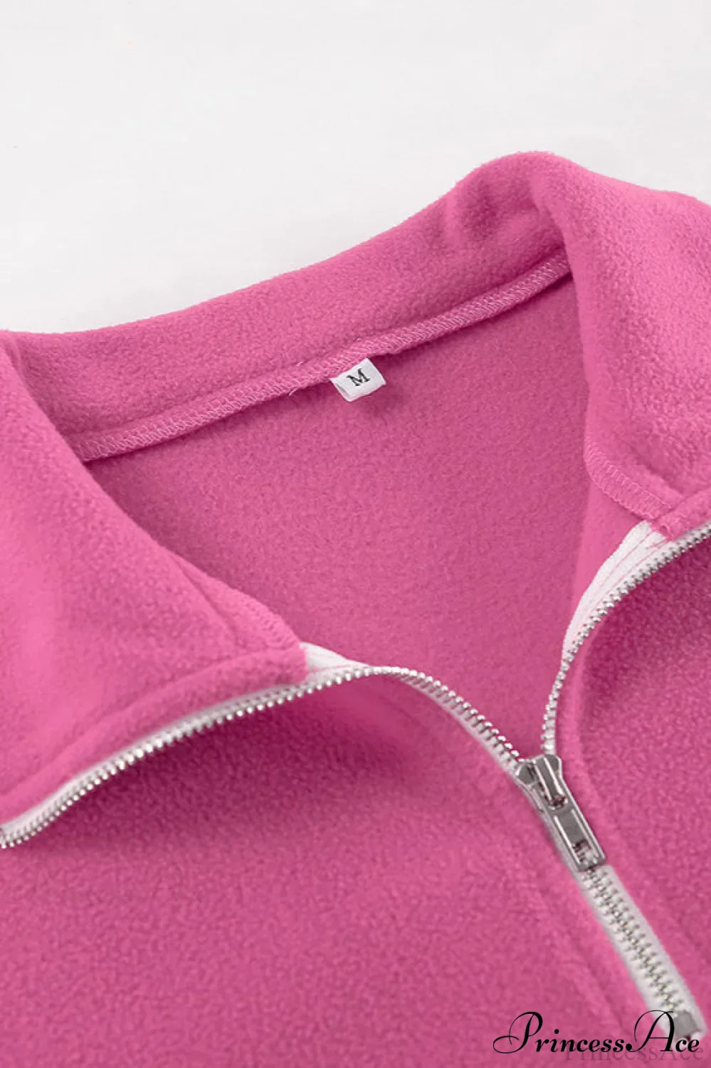 Pink Polar Fleece Loose Thickened Sweatshirt - Image 5