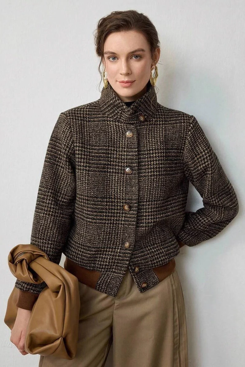 Plaid Oversized Vintage Jacket - Image 3