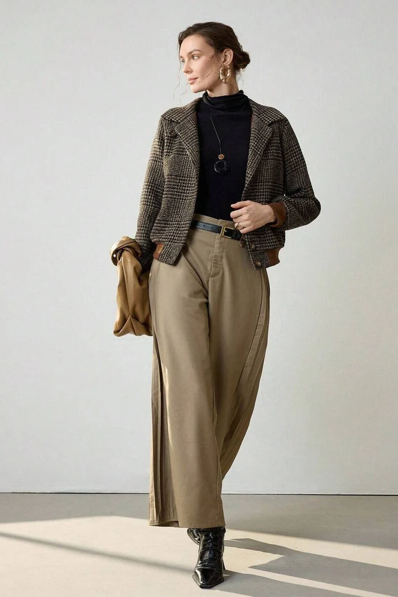 Plaid Oversized Vintage Jacket - Image 5