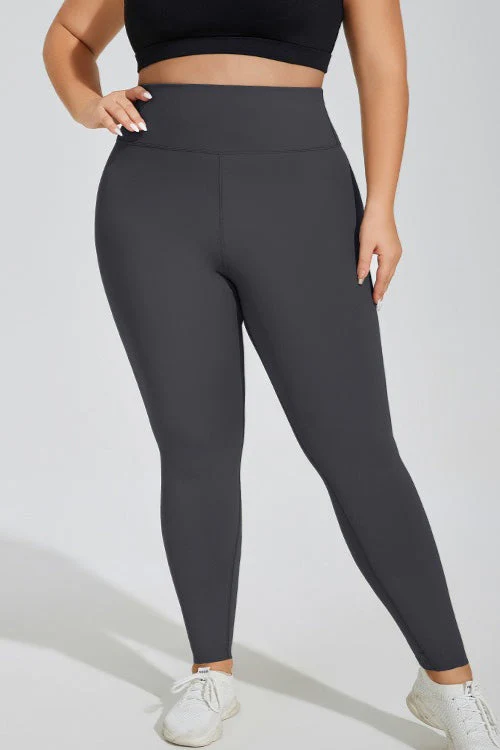 Plus Size Fleece High-Waisted Booty Leggings - Image 3