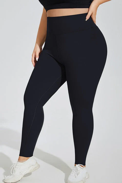 Plus Size Fleece High-Waisted Booty Leggings - Image 4
