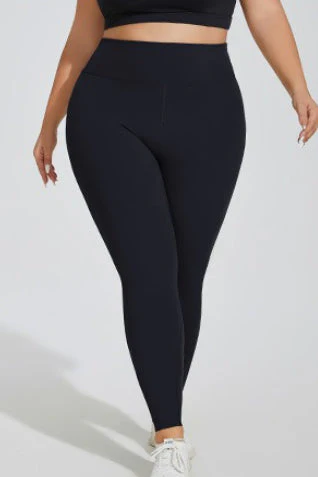 Plus Size Fleece High-Waisted Booty Leggings - Image 6