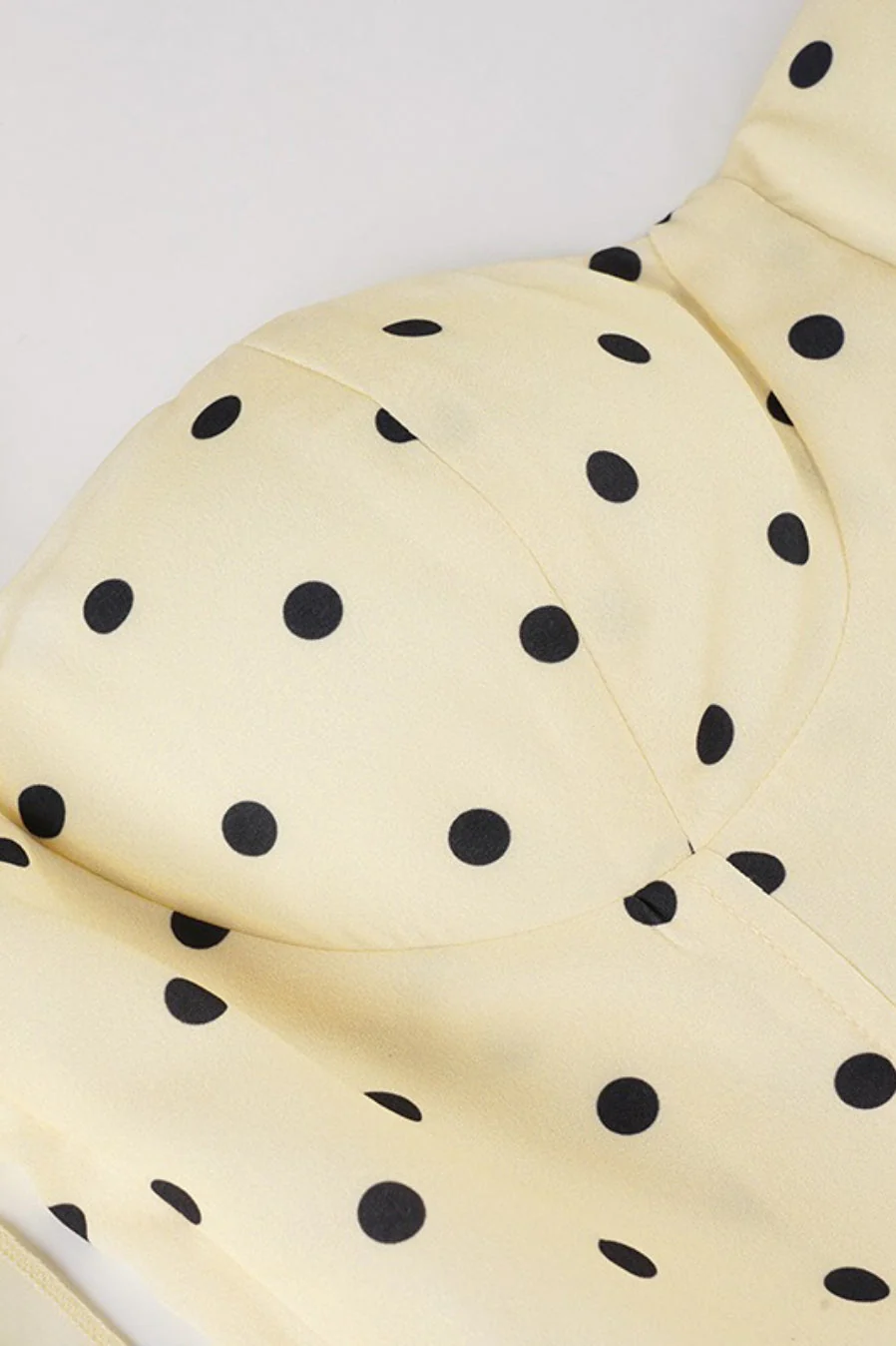 Polka Dot Sash Halter Tulip Mini Dress - Image 7