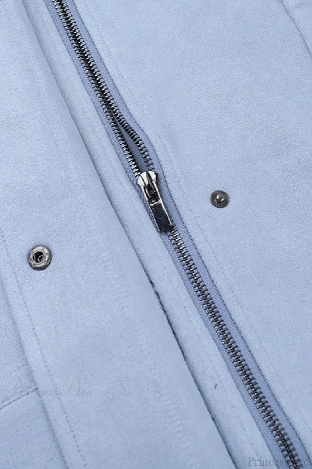 Polo Collar Solid Loose Long Sleeve Casual Coat - Image 3