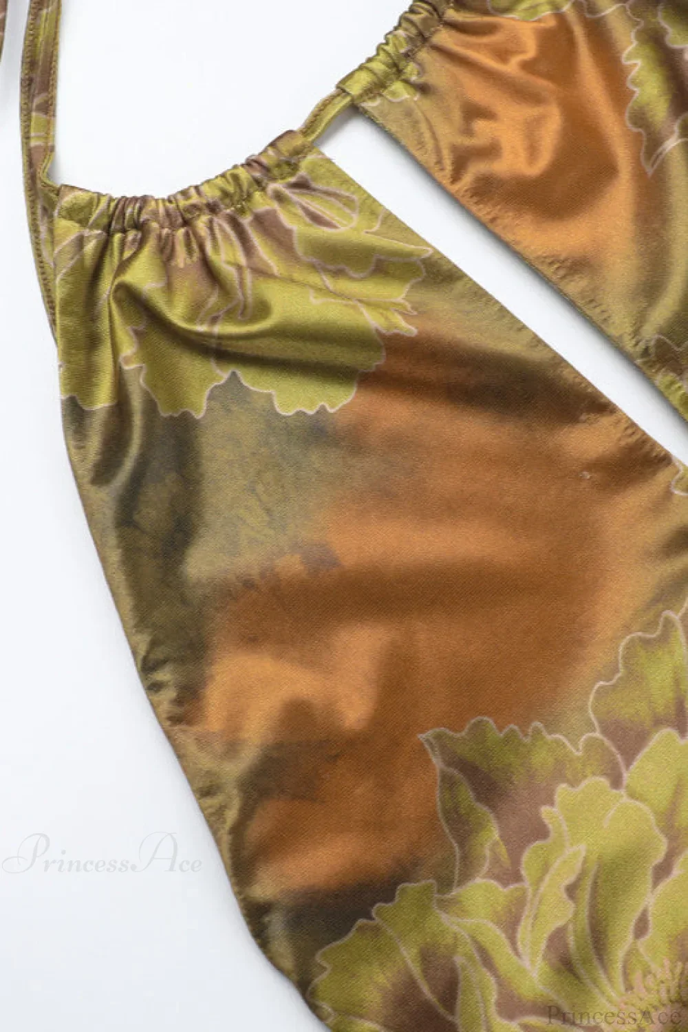 Printed Halter Cami Backless Mini Dress - Image 5