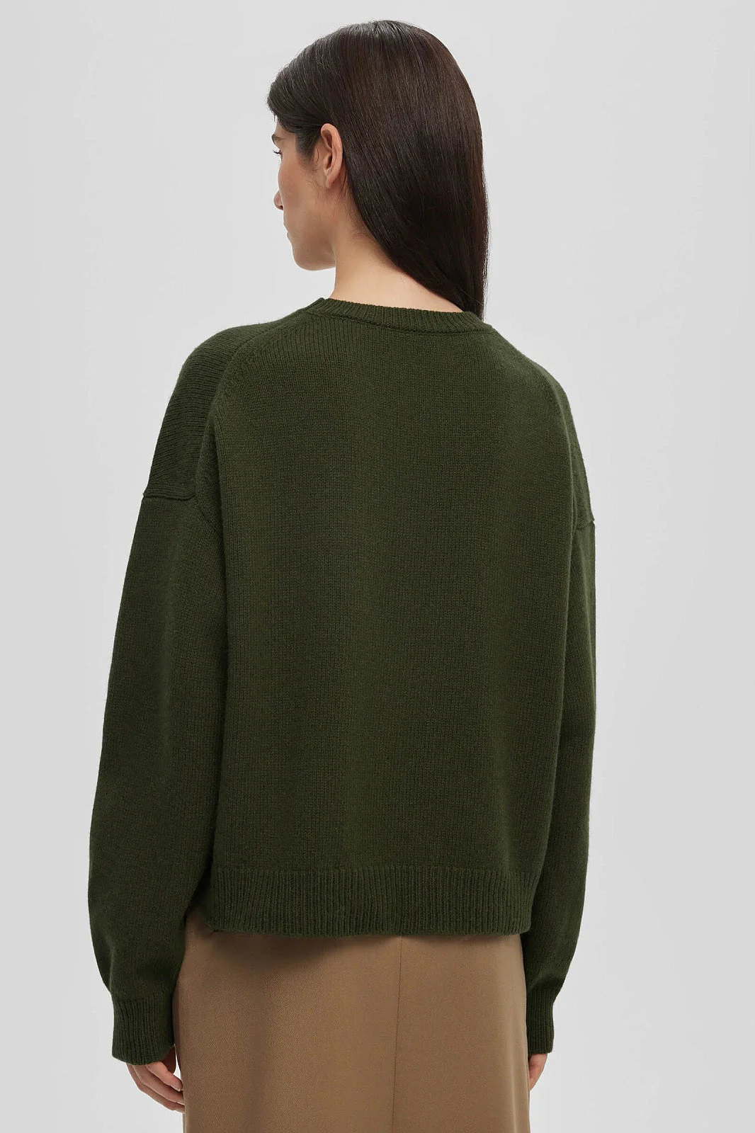 Printed Knit Round Neck Long Sleeve Blouse - Image 7
