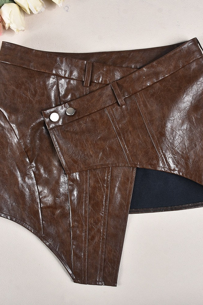 PU Leather Mini Bodycon Skirt - Image 5