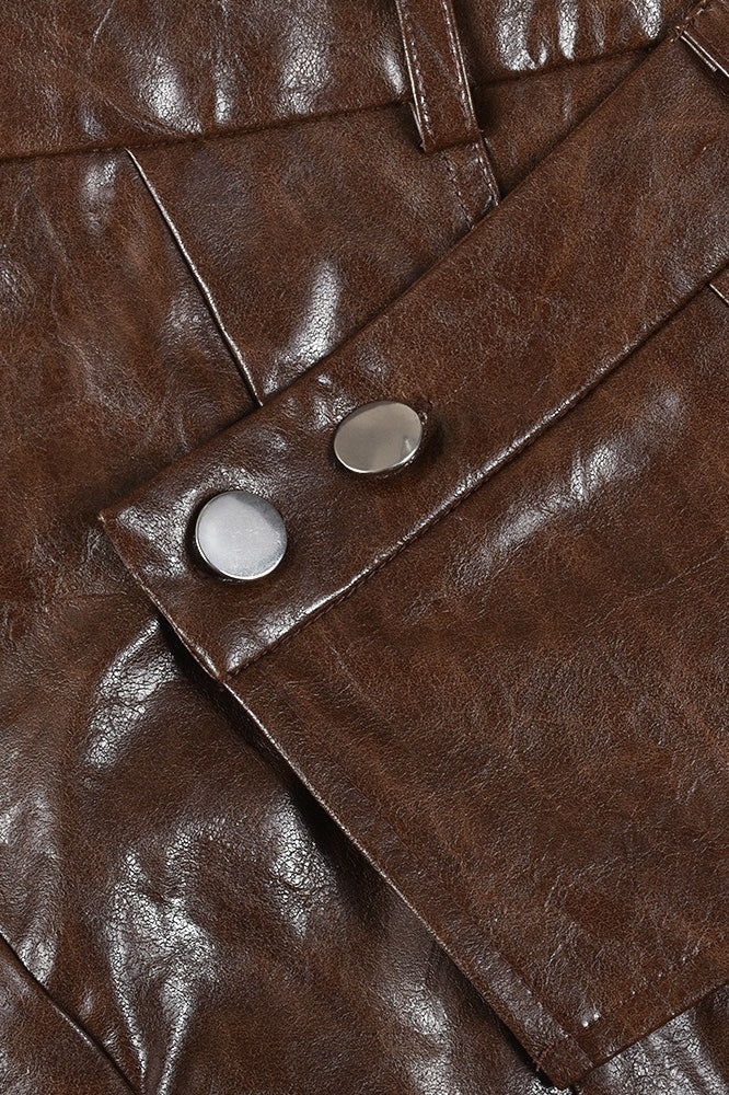 PU Leather Mini Bodycon Skirt - Image 6