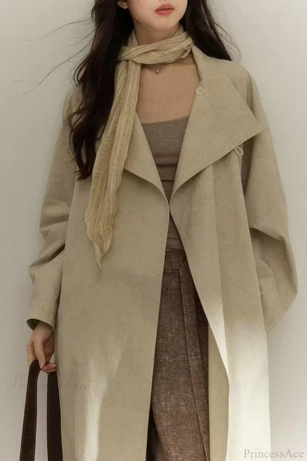 Vintage Purple Distressed Minimalist Overcoat - Image 6