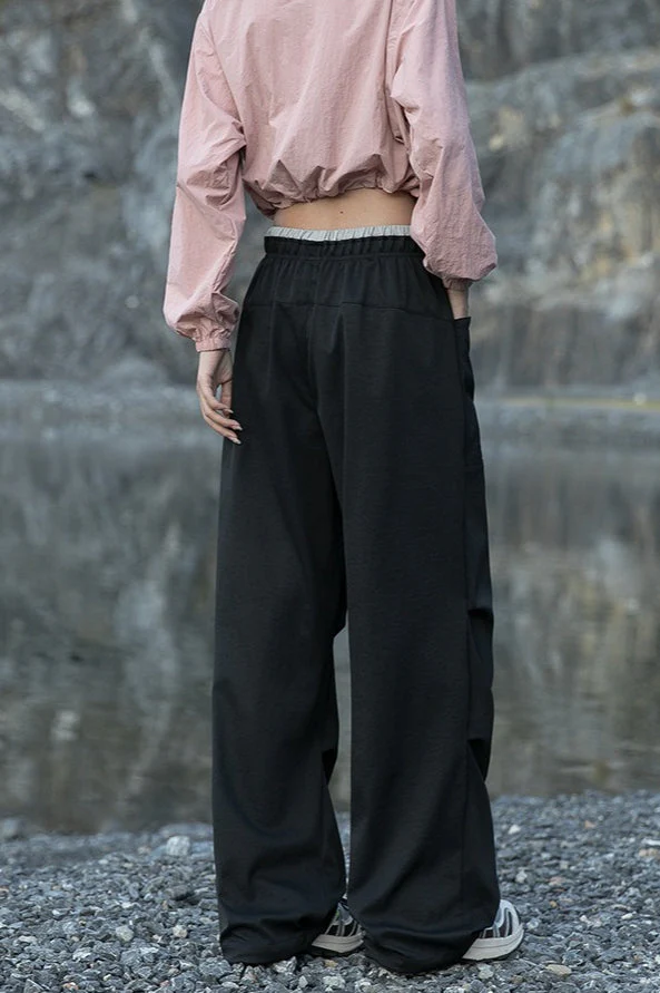 Quick Dry Cargo Wide Leg Cuffed Pants - Image 6
