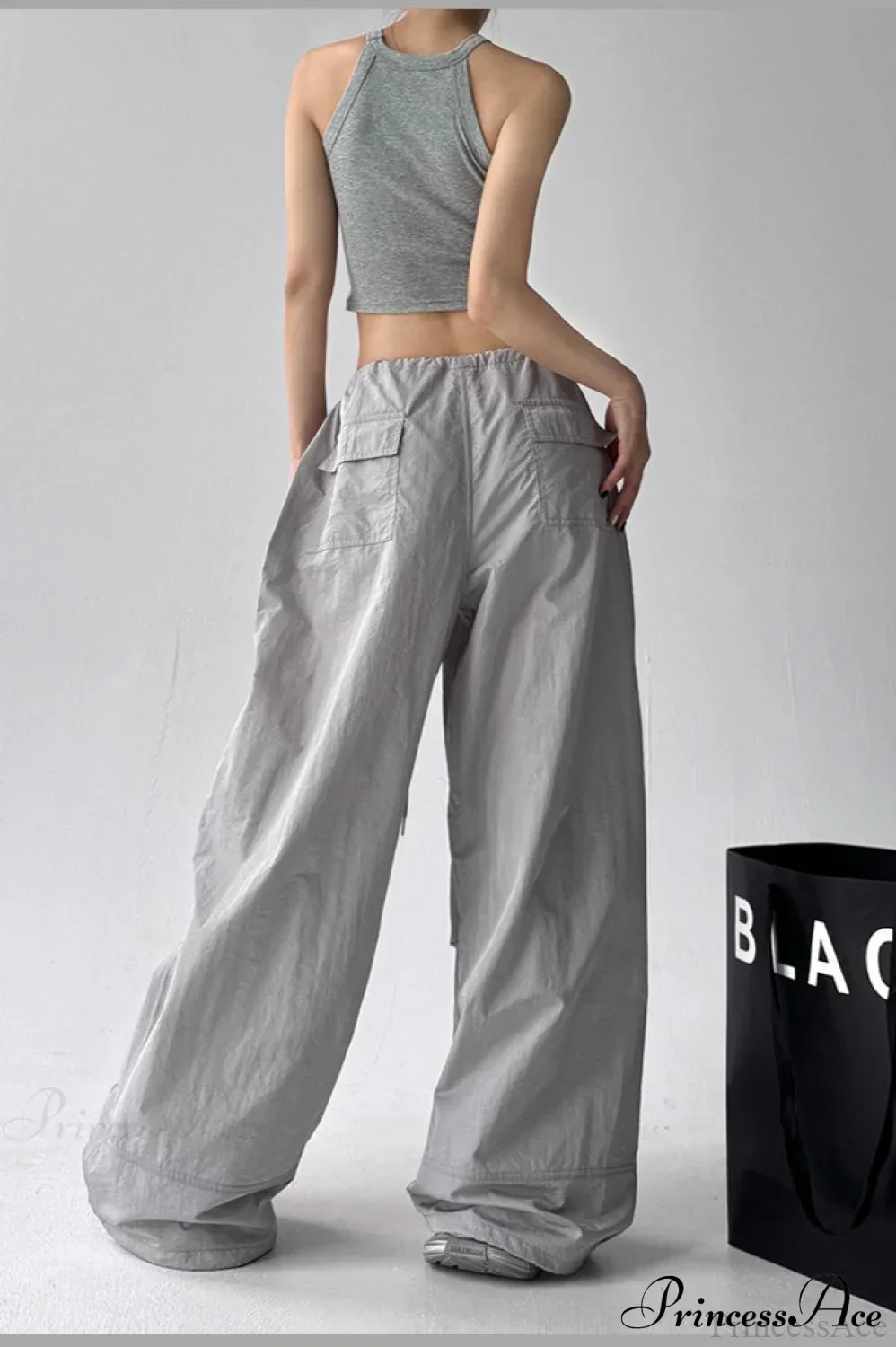 Quick-Dry Lightweight Loose Wide-Leg Drawstring Pants - Image 11