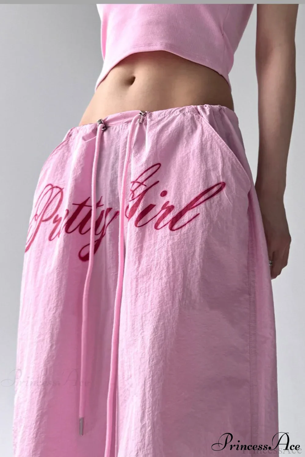 Quick-Dry Lightweight Loose Wide-Leg Drawstring Pants - Image 3