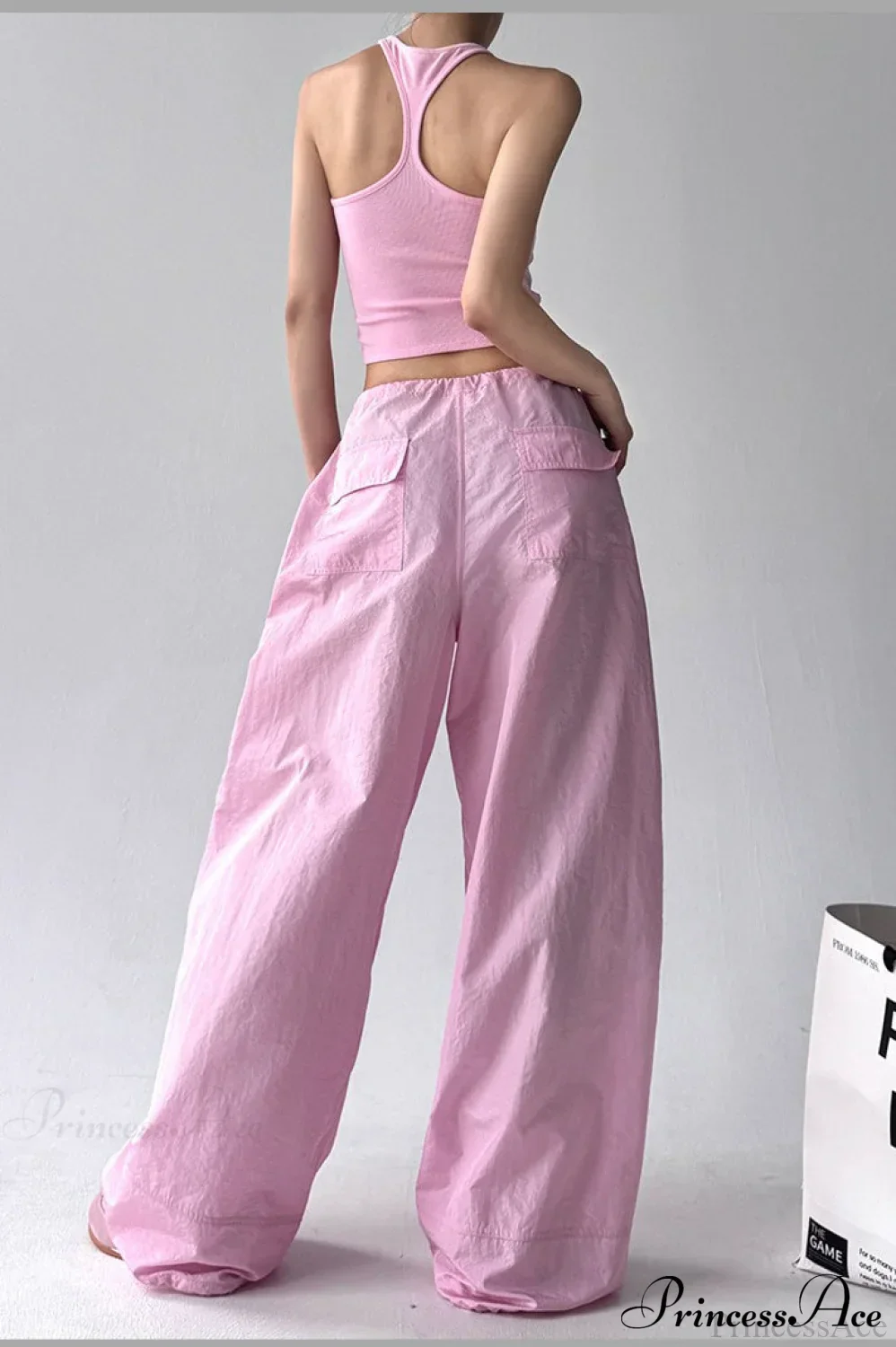Quick-Dry Lightweight Loose Wide-Leg Drawstring Pants - Image 4