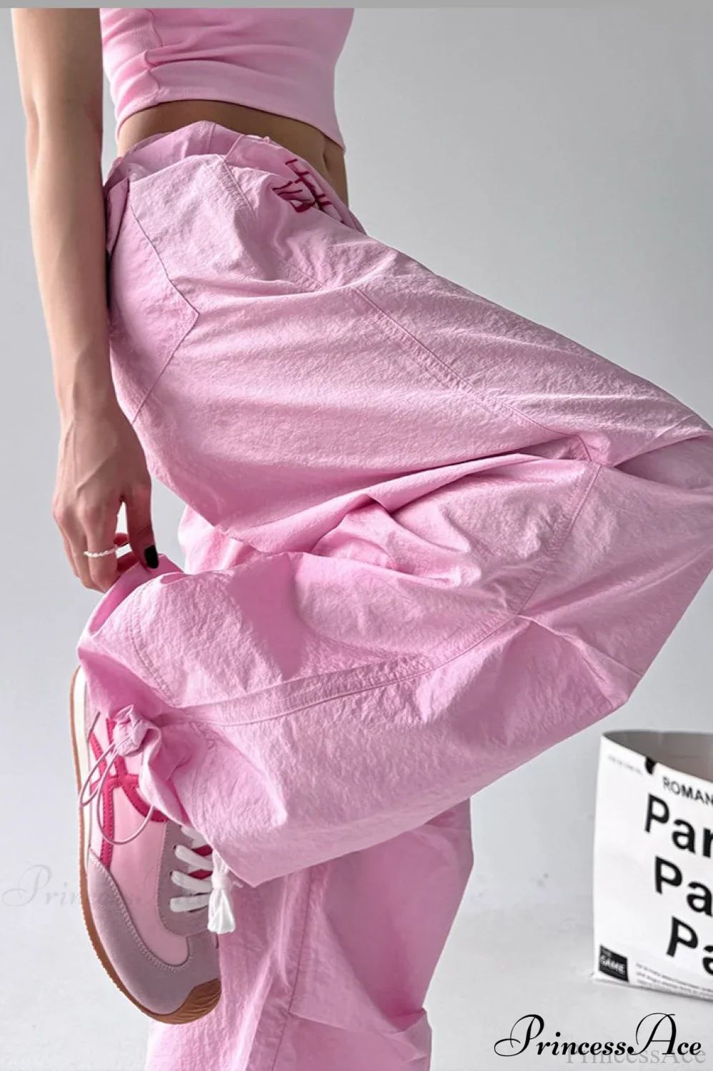 Quick-Dry Lightweight Loose Wide-Leg Drawstring Pants - Image 5