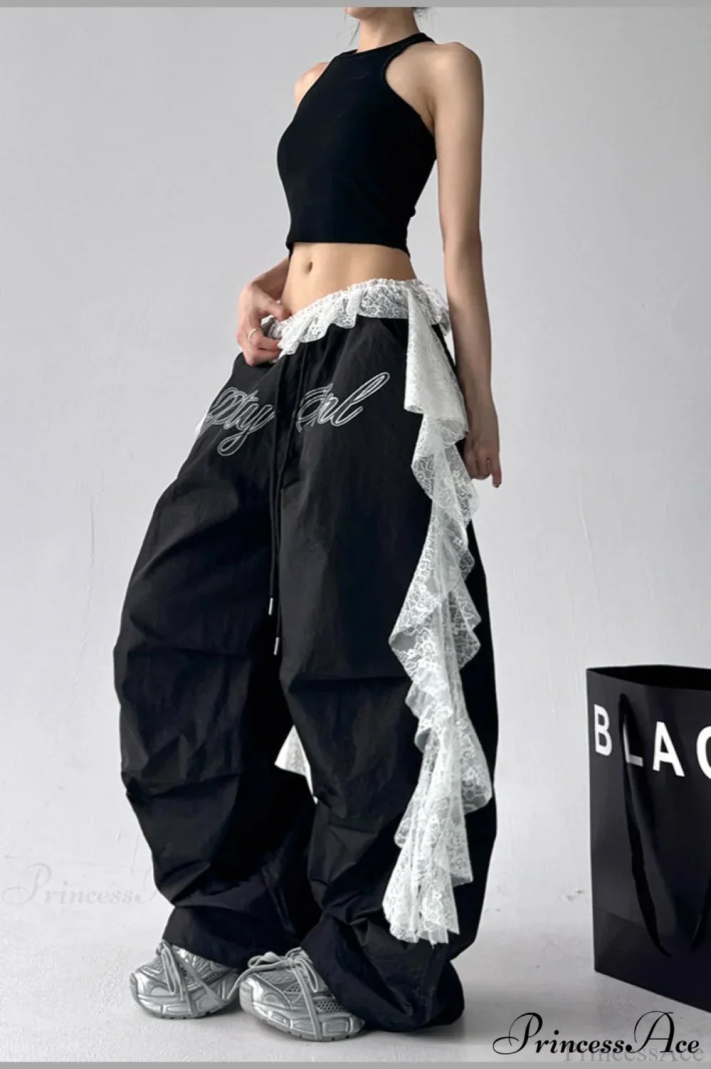 Quick-Dry Lightweight Loose Wide-Leg Drawstring Pants - Image 7