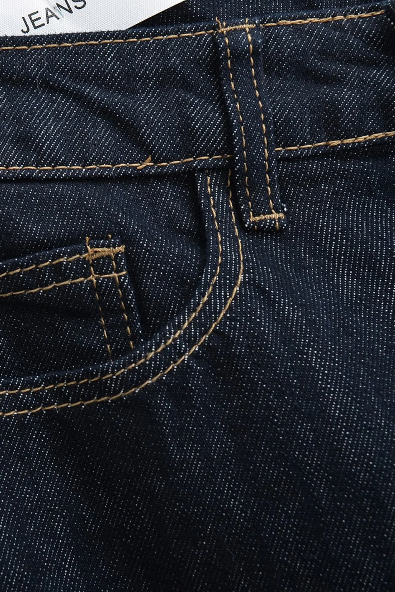 Raw Denim High Waist Loose Straight Floor Jeans - Image 5