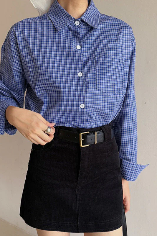 Retro Corduroy A-Line Skirt - Image 7