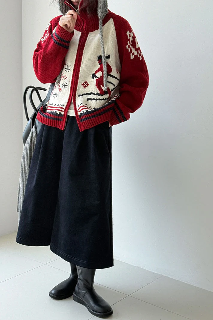 Retro Double Zip Cardigan - Image 3