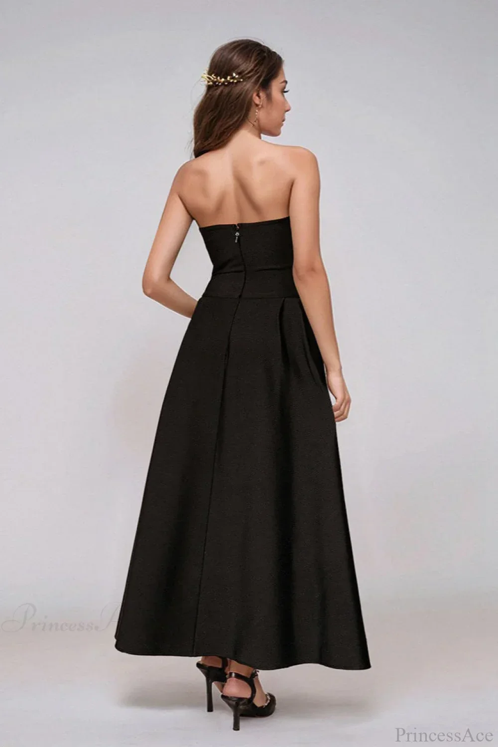 Rhinestone Beaded Off-the-Shoulder Fitted Bodycon Evening Dress - Image 4