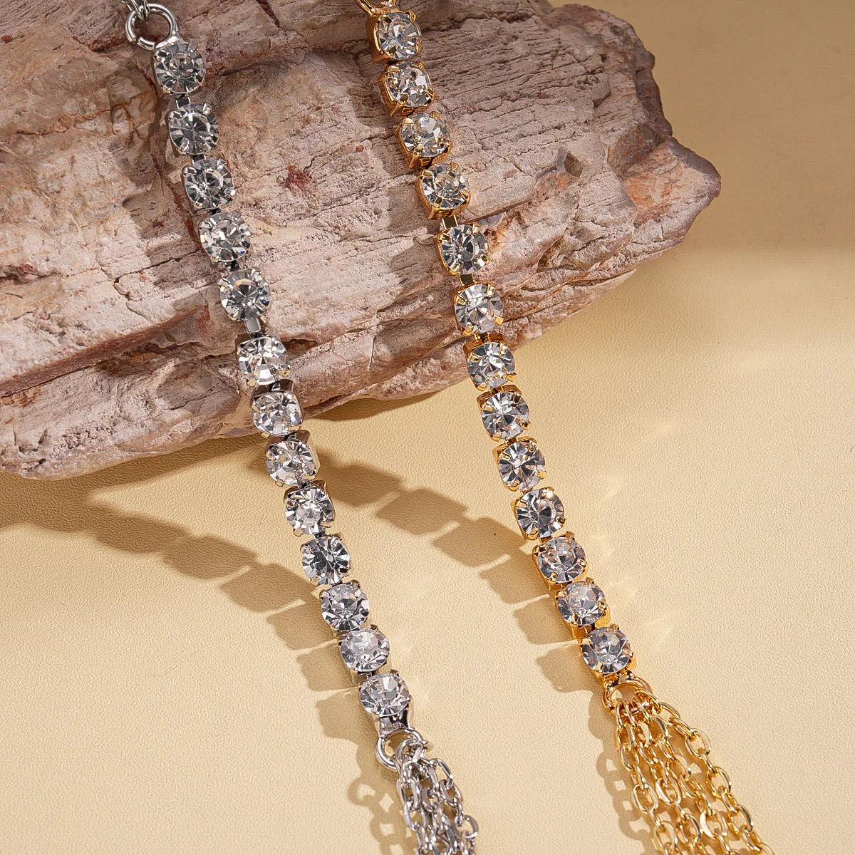 Rhinestone Geometric Body Chain NeckLace - Image 6