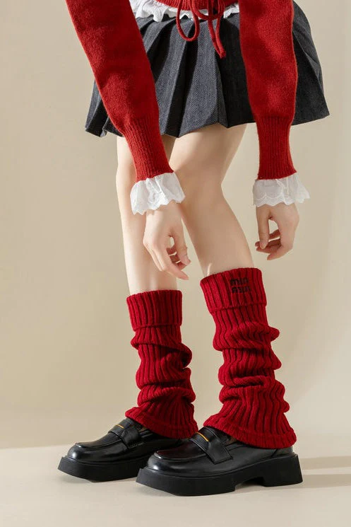 Ribbed Slouchy Leg Warmers - Image 13
