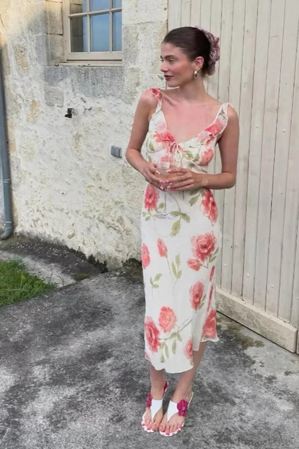 Romantic Floral Cami Maxi Dress - Image 2