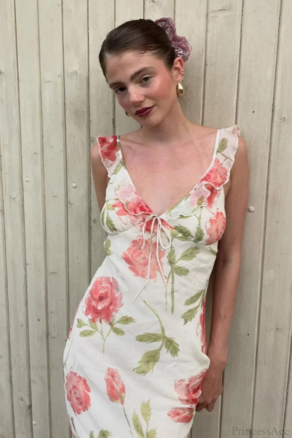 Romantic Floral Cami Maxi Dress - Image 4