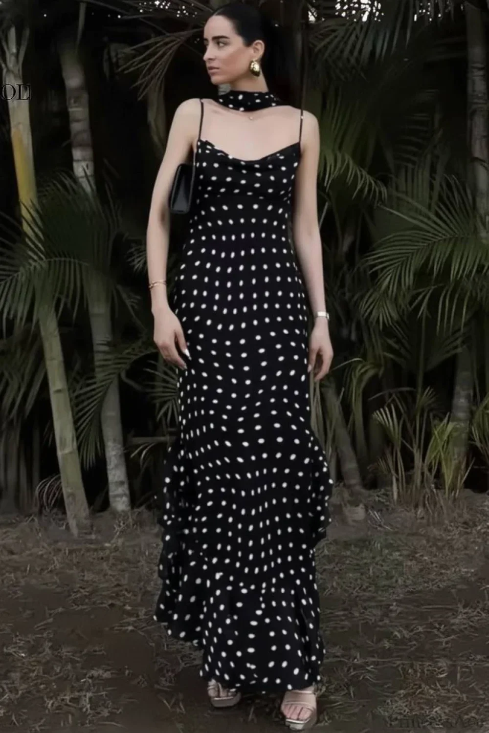 Ruffled Spaghetti Strap Maxi Dress - Image 2