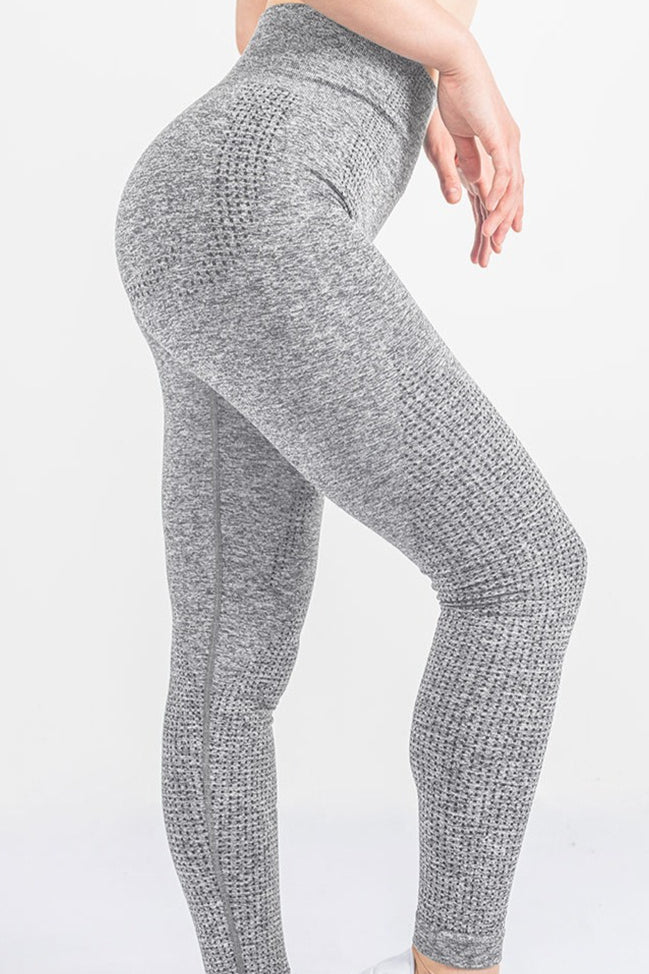 Seamless Quick-Dry Cut Out High-Waist Yoga Leggings - Image 2