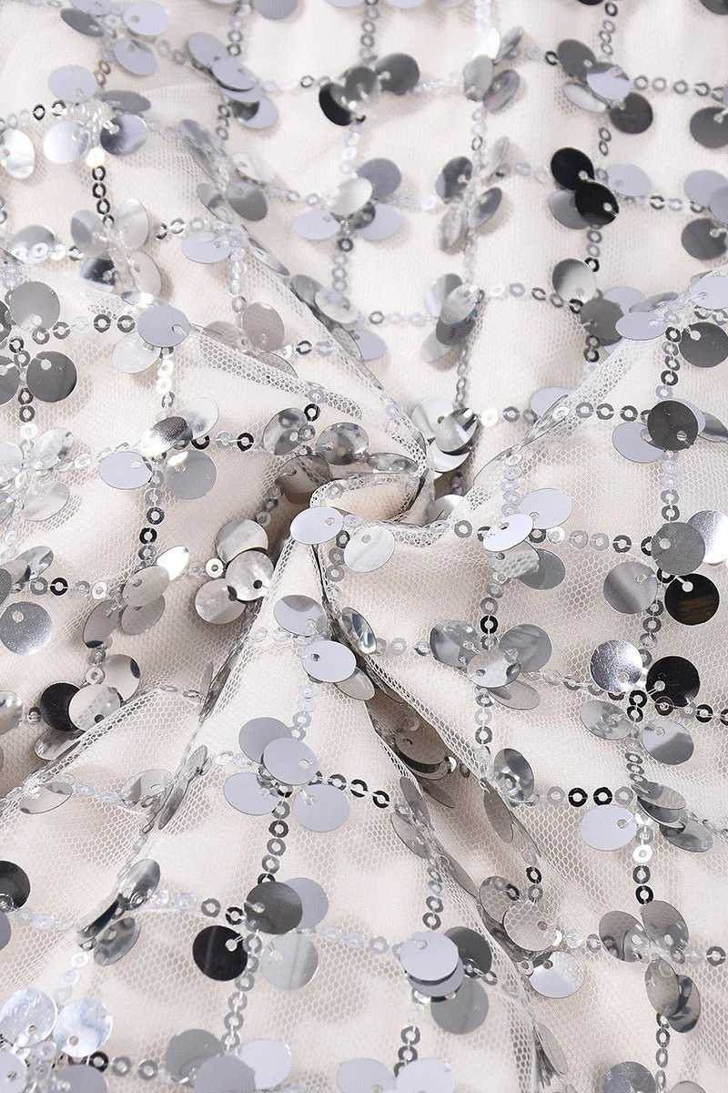 Sequin A-Line Bodycon Skirt - Image 10