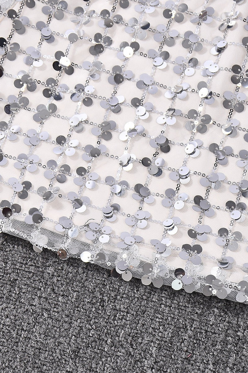 Sequin A-Line Bodycon Skirt - Image 9