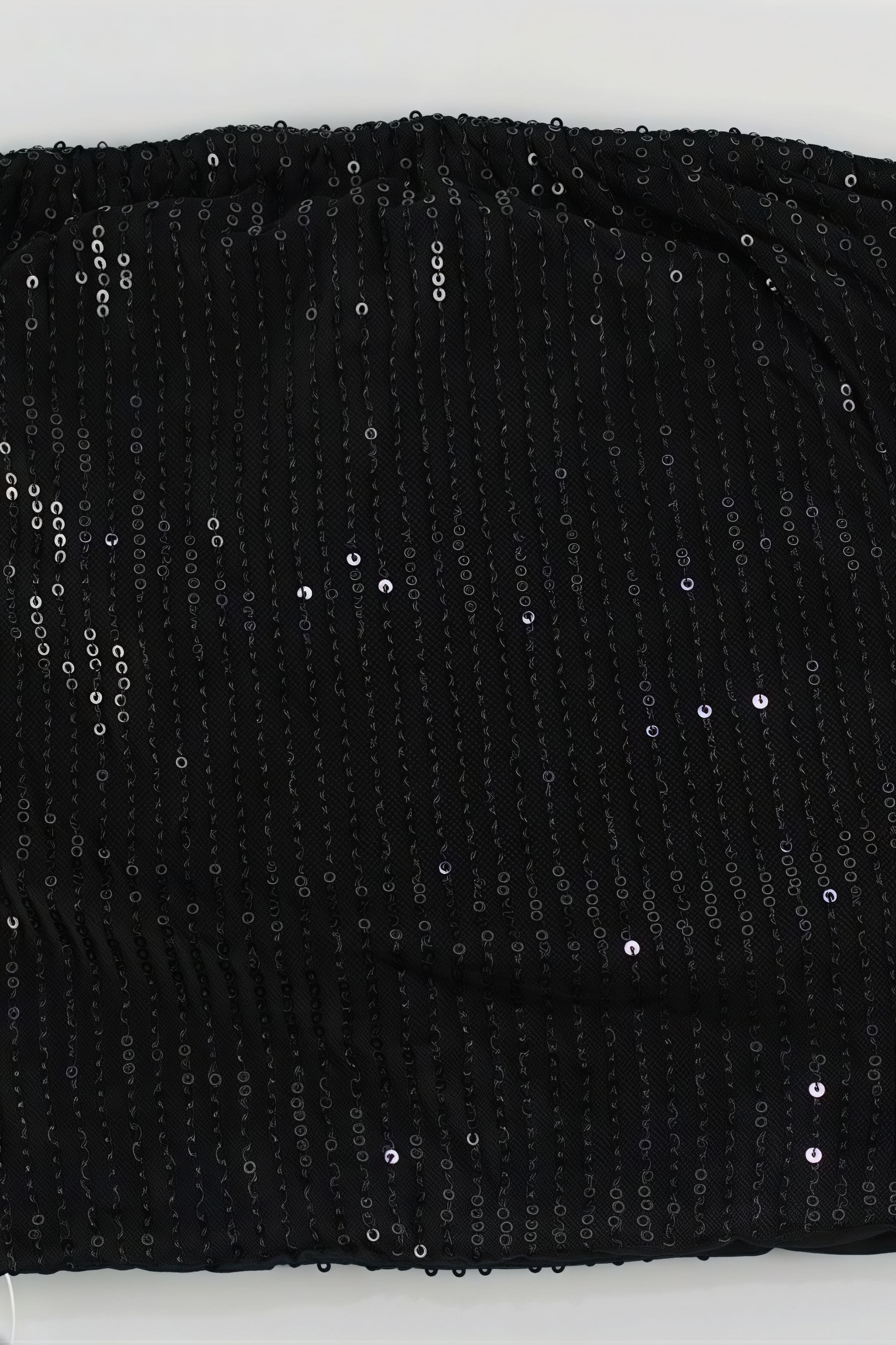 Sequin Fitted Strapless Top Shorts Two Piece Set - Image 5