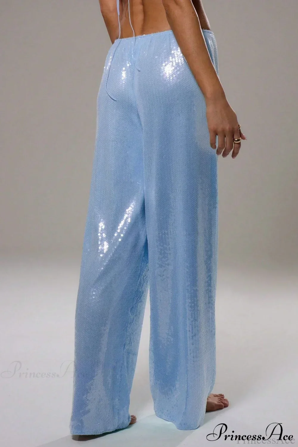 Sequin Loose Wide-Leg Casual Pants - Image 5