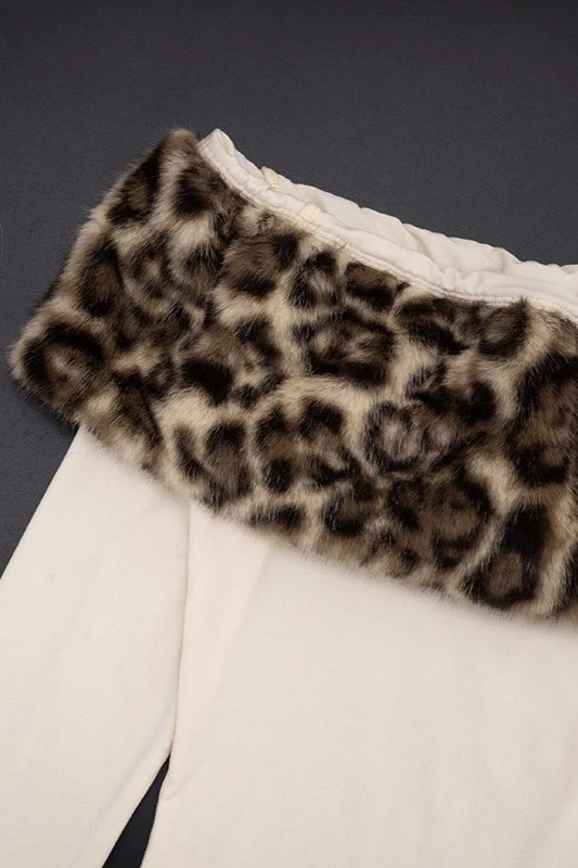 Sexy Asymmetric Fuzzy Off Shoulder Long Sleeve Tee - Image 7