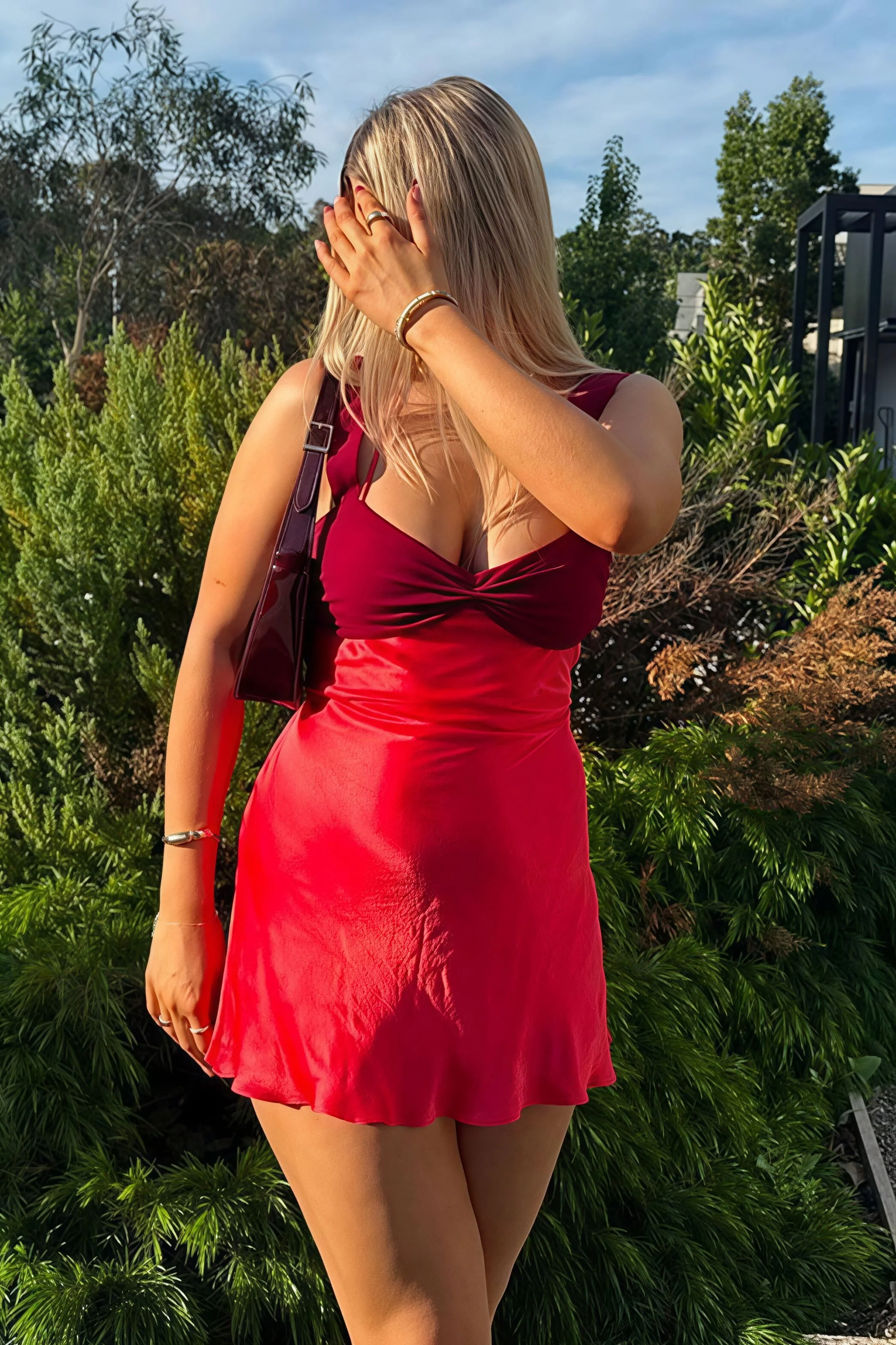 Sexy Cami Backless Satin Mini Dress - Image 7