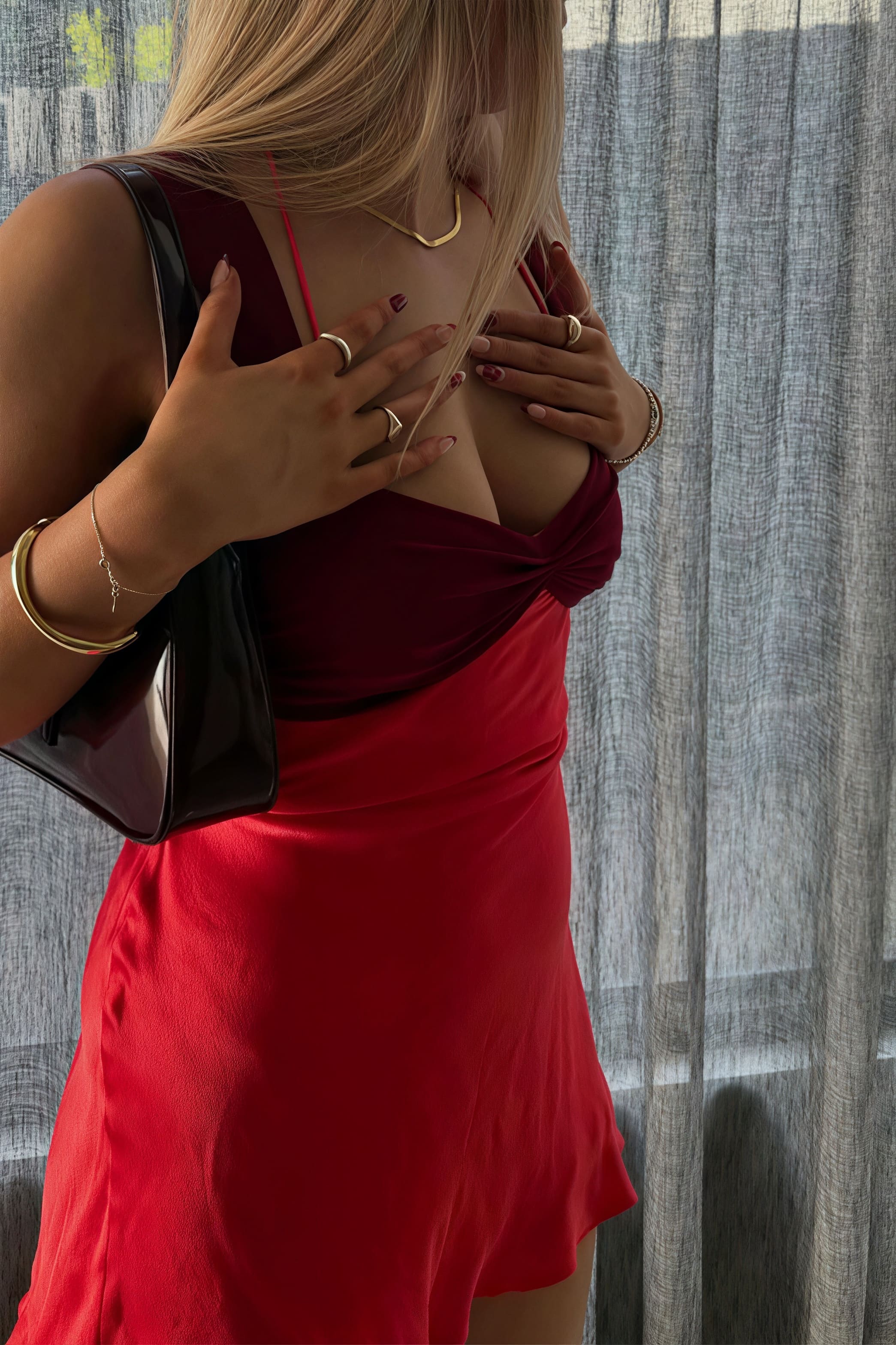 Sexy Cami Backless Satin Mini Dress - Image 9