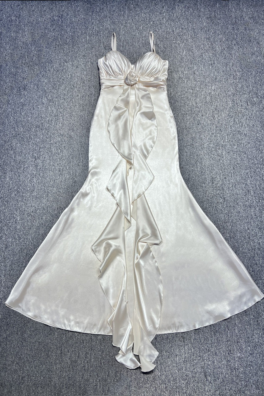 Sexy Halter V Neck Backless Sash Maxi Dress - Image 6