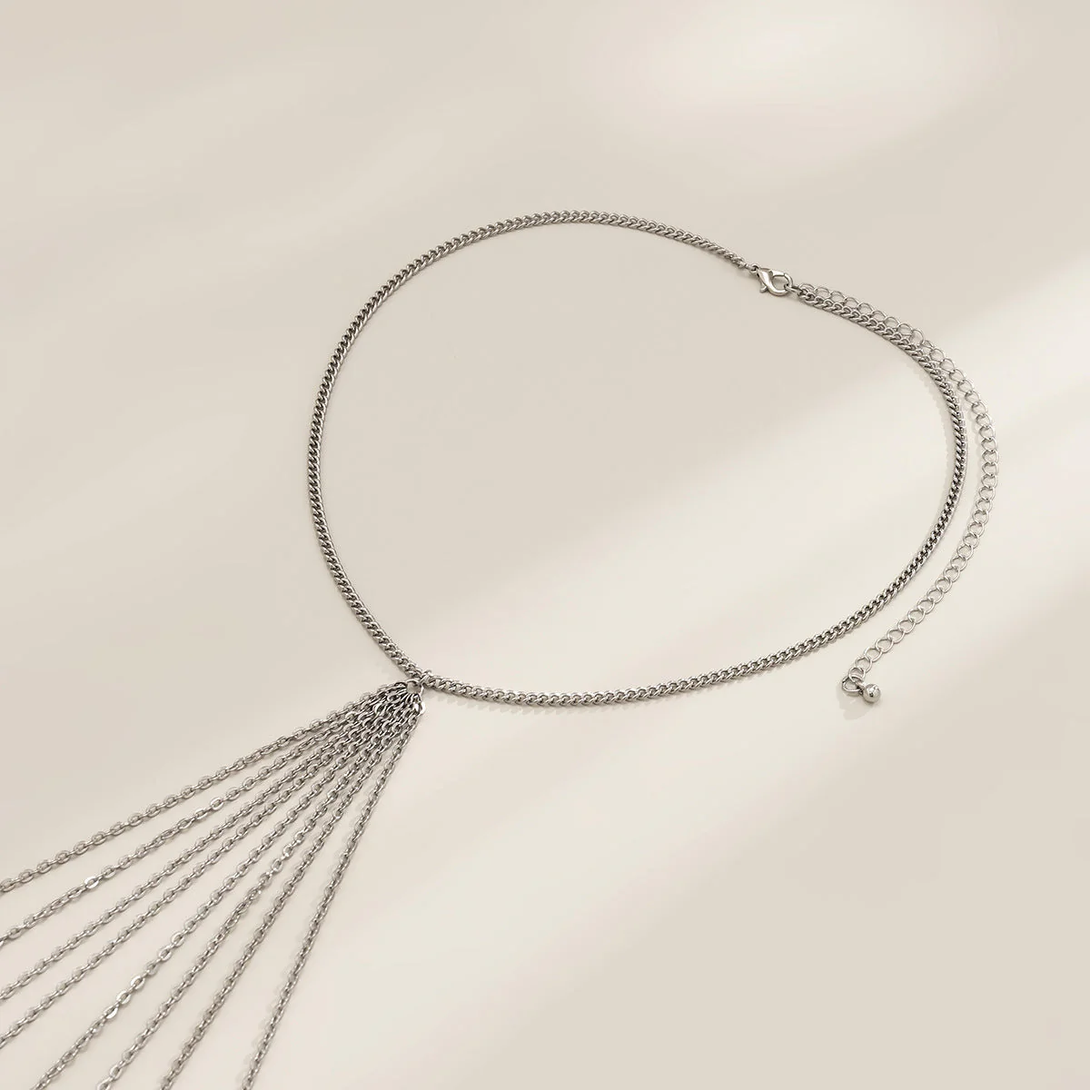 Sexy Minimalist Multi Layer Tassel Chest Body Chain - Image 8