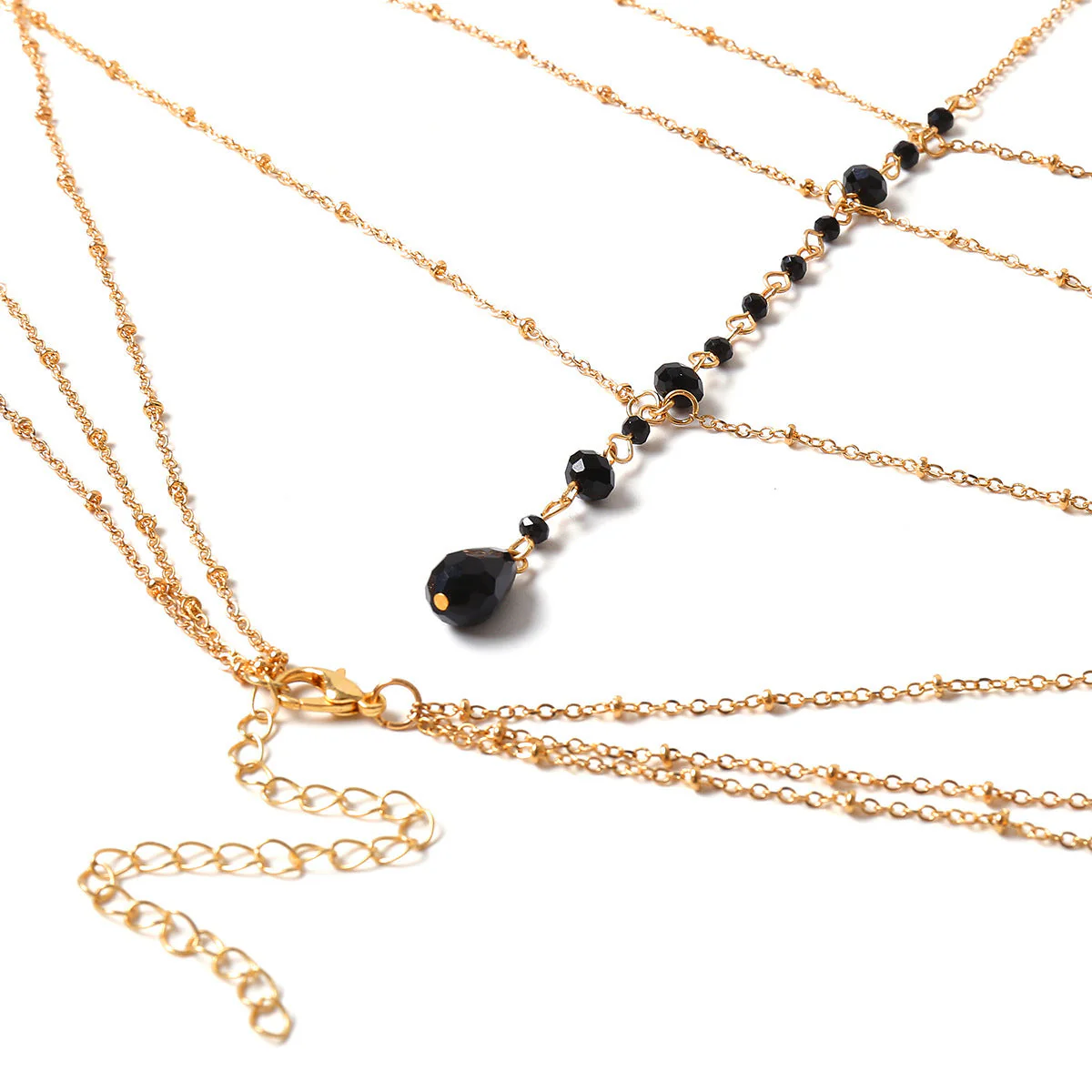 Sexy Multi Layer Crystal Minimalist Body Chain - Image 3