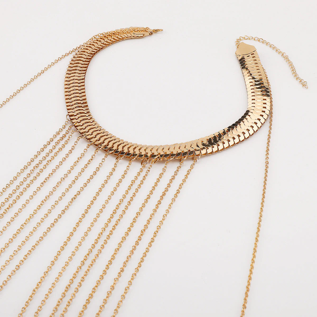 Sexy Multi Layer Metal Tassel Halter Body Chain - Image 5