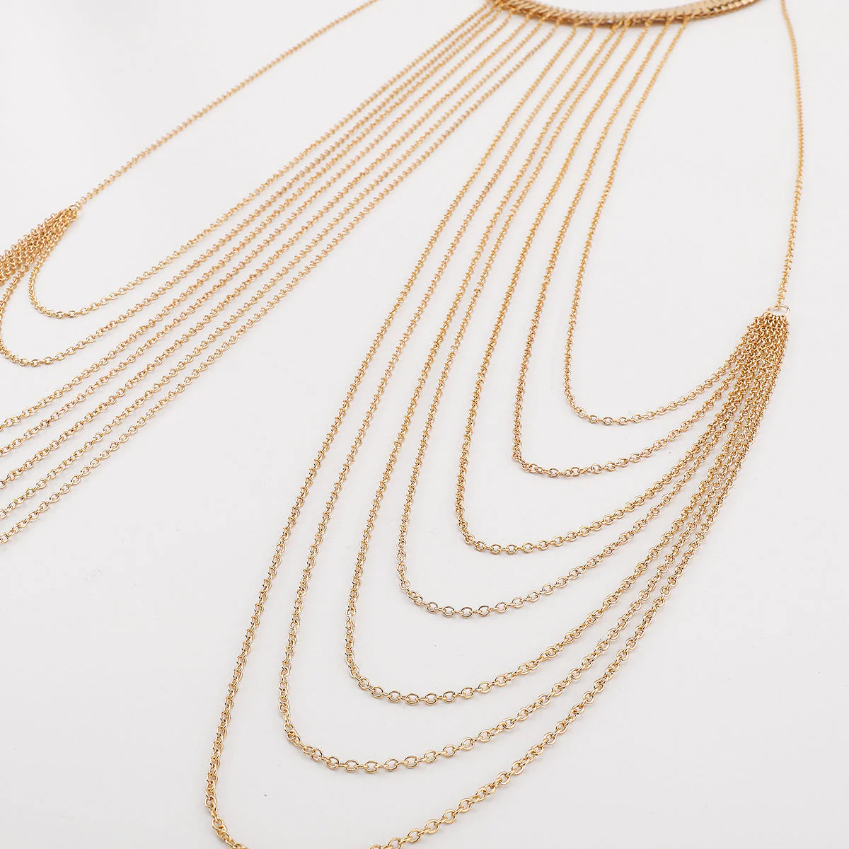 Sexy Multi Layer Metal Tassel Halter Body Chain - Image 6