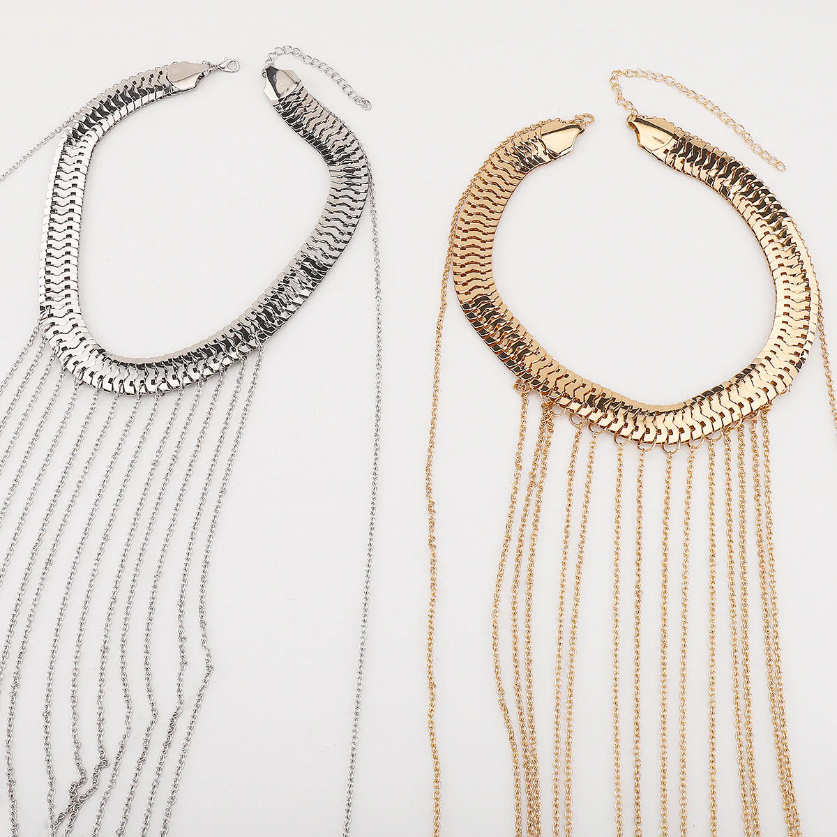 Sexy Multi Layer Metal Tassel Halter Body Chain - Image 7