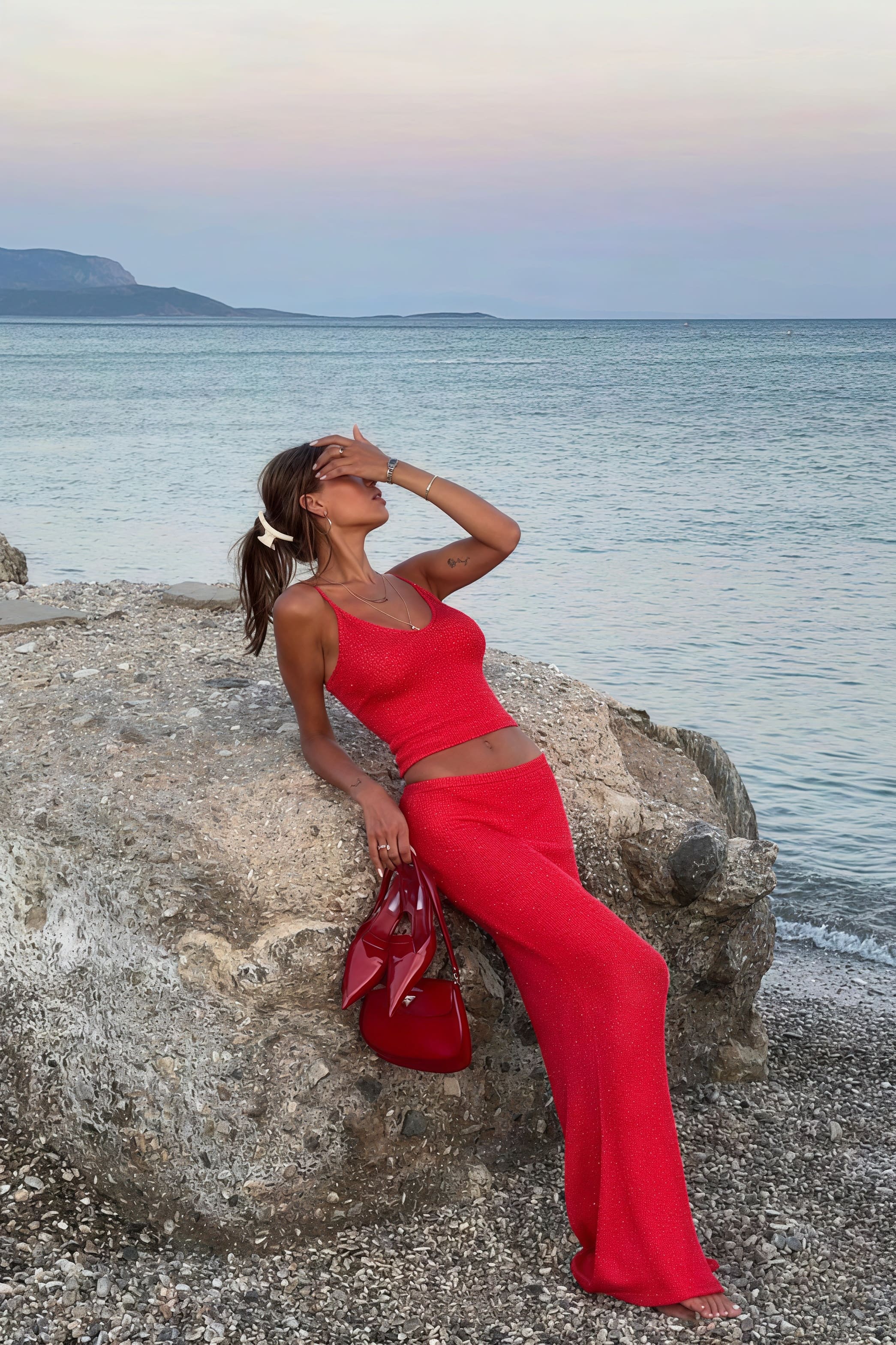Sexy Off Shoulder Cami Maxi Skirt Set - Image 5
