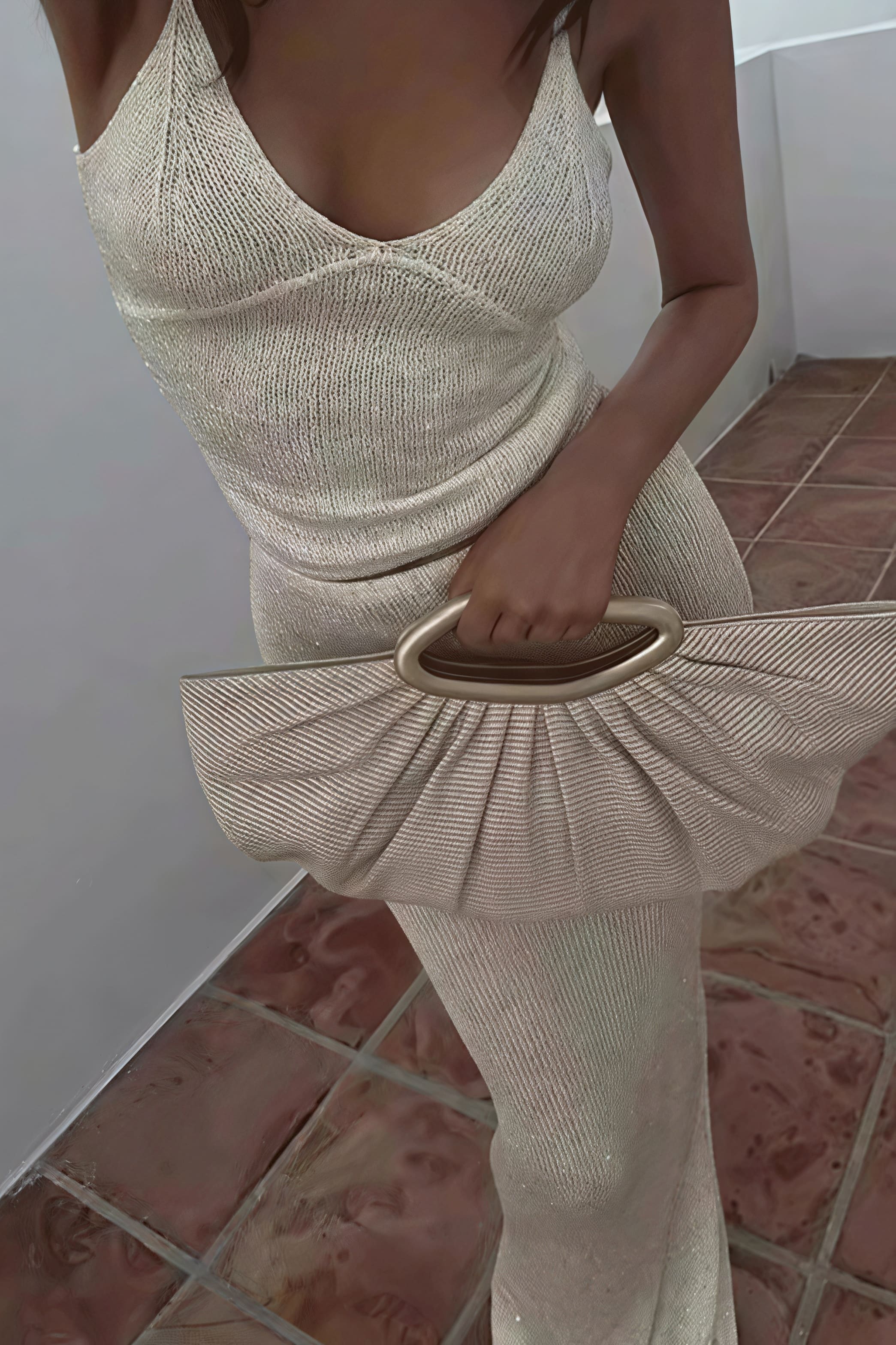 Sexy Off Shoulder Cami Maxi Skirt Set - Image 8