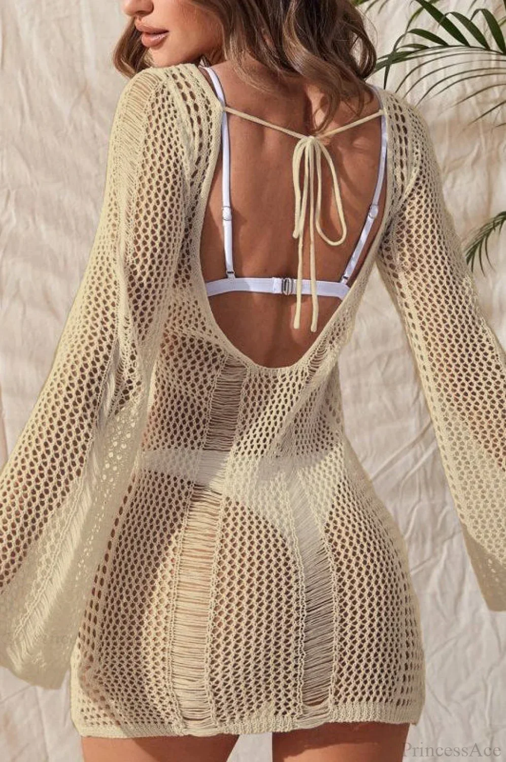 Sexy Sheer Chiffon V-Neck Blouse - Image 8