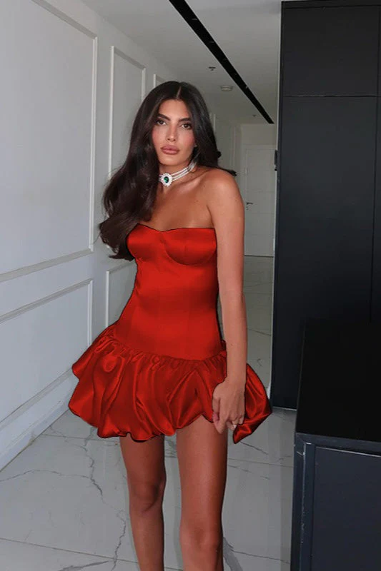 Sexy Slim Strapless Ruched Party Dress - Image 10
