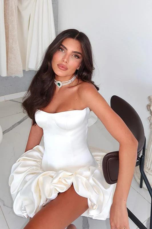 Sexy Slim Strapless Ruched Party Dress - Image 3