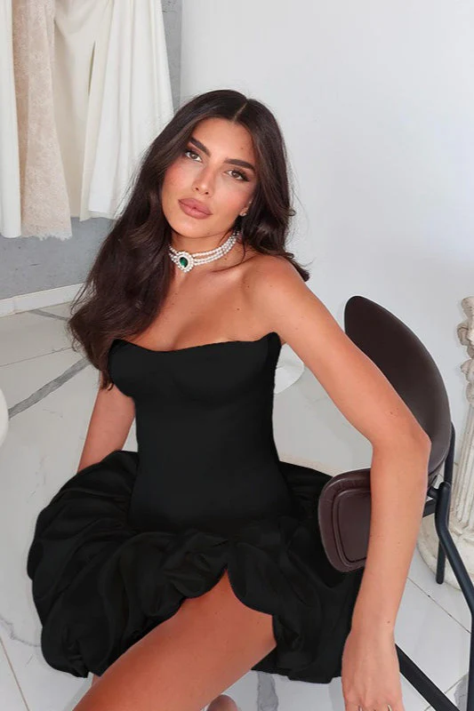 Sexy Slim Strapless Ruched Party Dress - Image 5