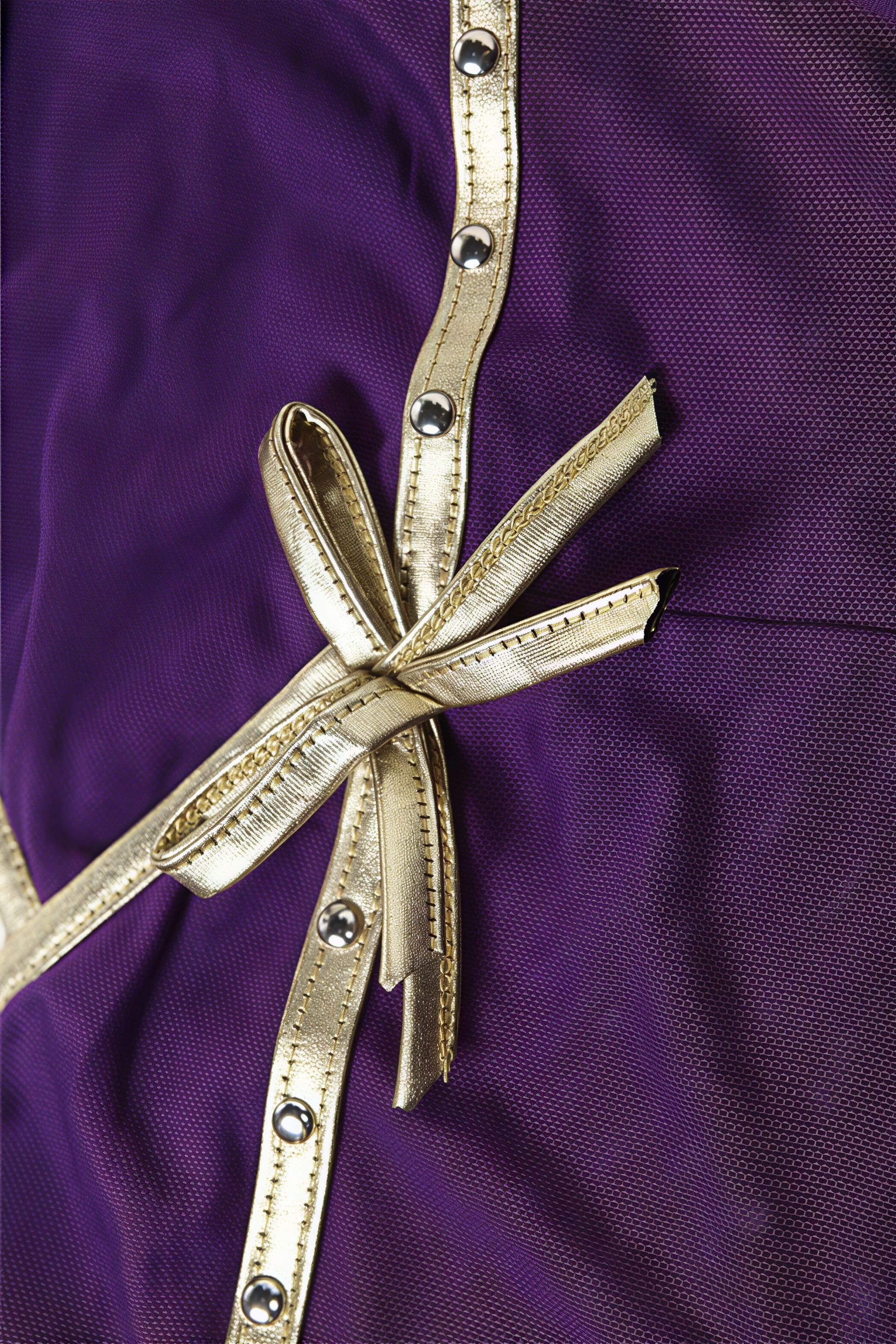 Sexy Solid Slim Stylish Sheer Bow Purple Cami Top - Image 7