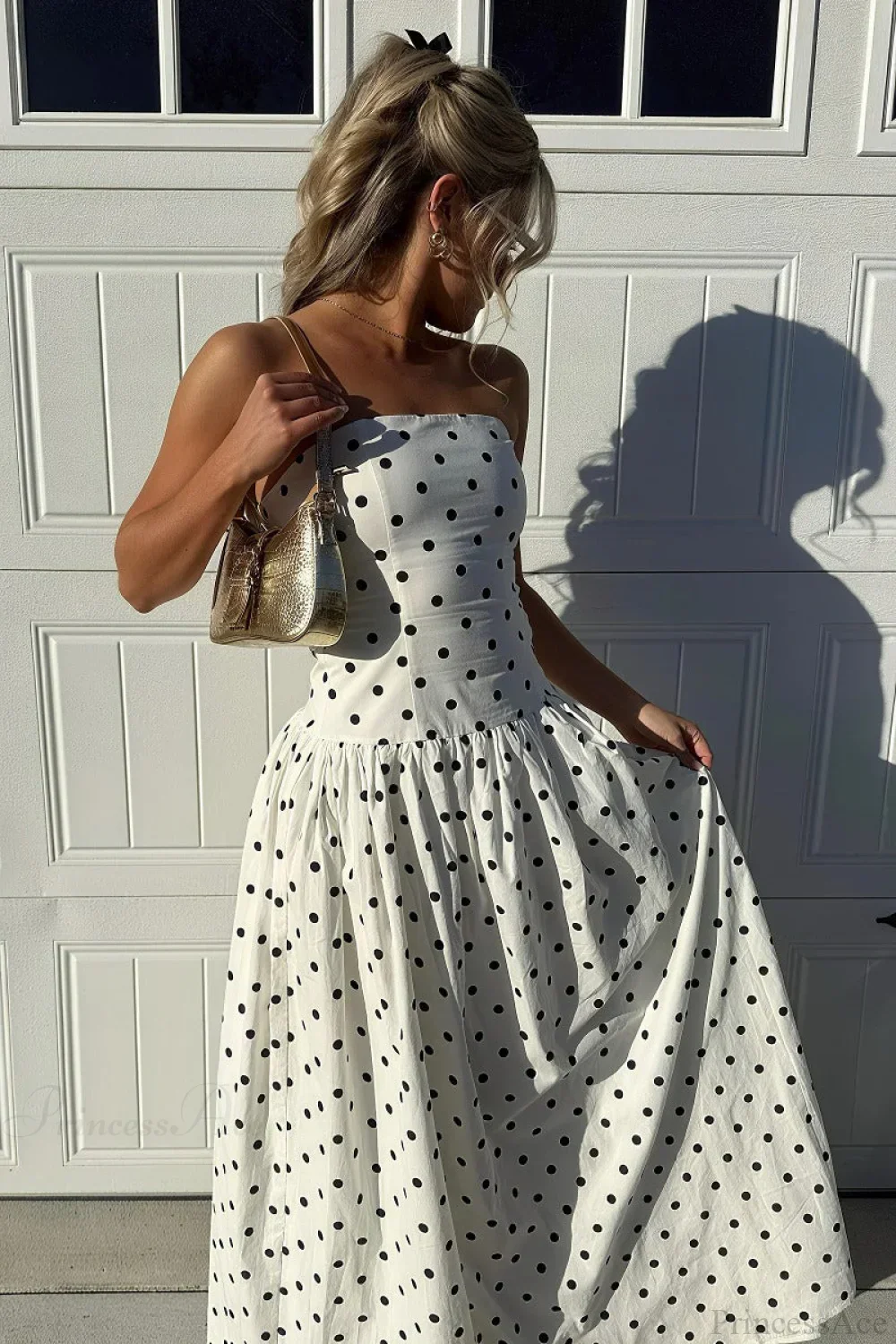 Sexy Strapless Maxi Dress - Image 3